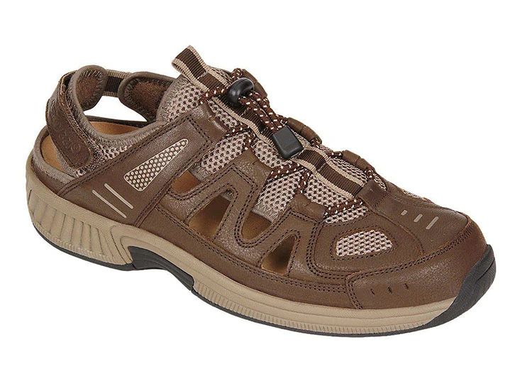 Orthofeet Shoes - Alpine Heel Strap - Brown