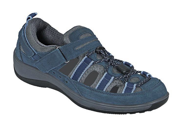Orthofeet Shoes - Naples Heel Strap - Blue